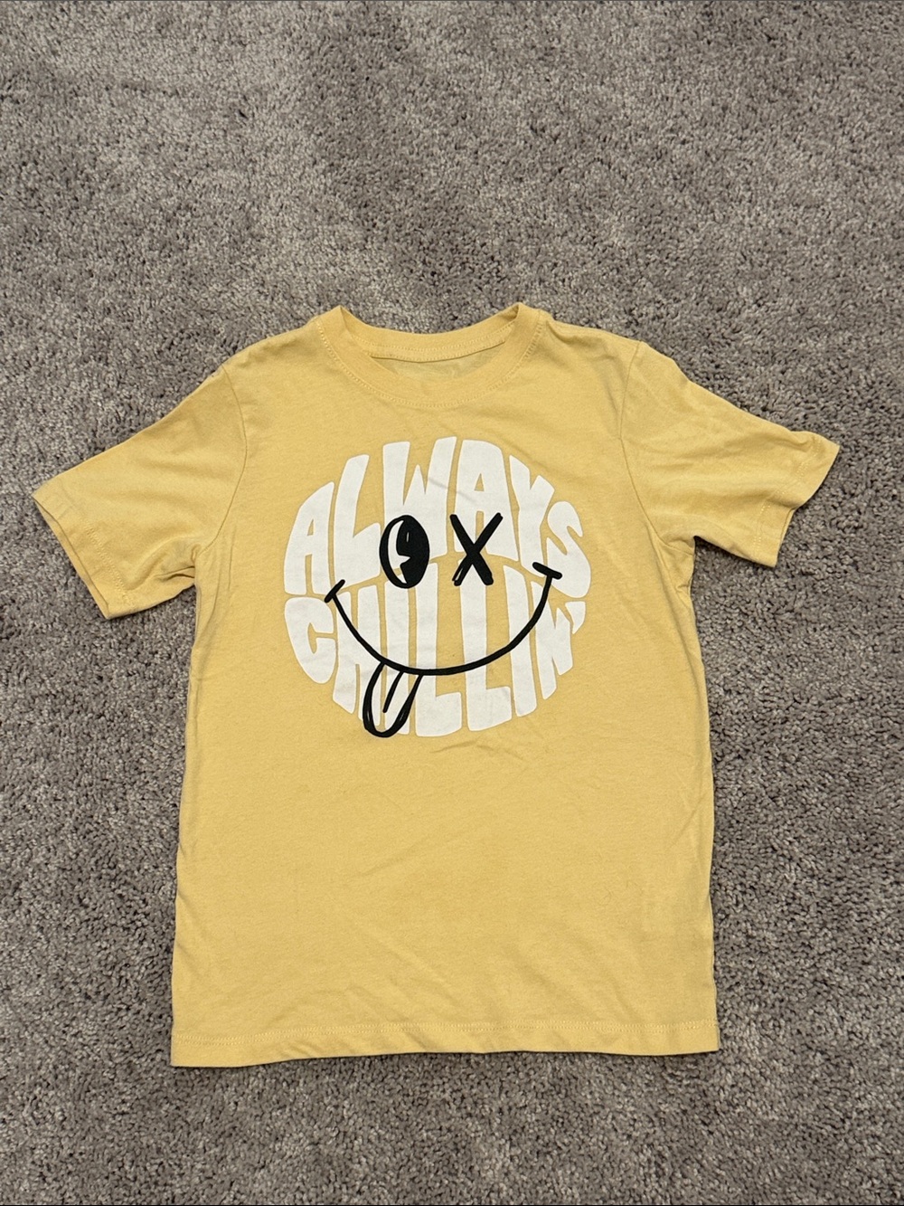wonder nation Yellow Graphic Smiley Tee